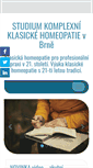 Mobile Screenshot of homeopaticka-fakulta.cz