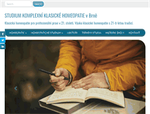 Tablet Screenshot of homeopaticka-fakulta.cz